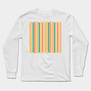 Green, Orange, Red | Formas coloridas lineales | Linear colorful shapes | 線形のカラフルな形 | Formes colorées linéaires | Lineare bunte Formen | Forme colorate lineari Long Sleeve T-Shirt